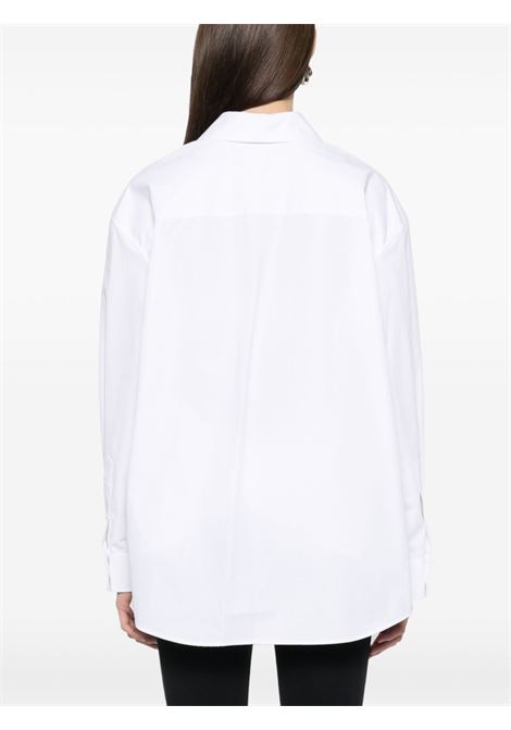 Camicia over con orlo asimmetrico in bianco Alexander wang - donna ALEXANDER WANG | 1WC1251988100